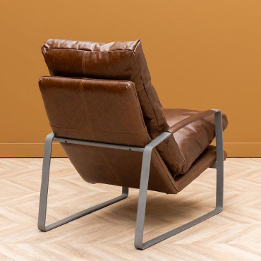 Fauteuil Homy cuir 64x106x76cm