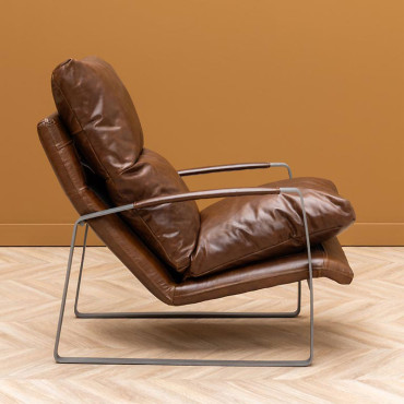 Fauteuil Homy cuir 64x106x76cm