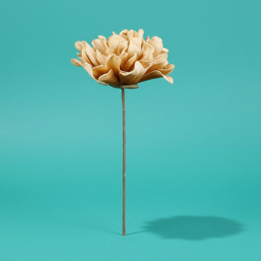 Fleur Hortensi Ocre Polyéthylène 35cm