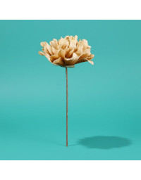 Fleur Hortensi Ocre Polyéthylène 35cm