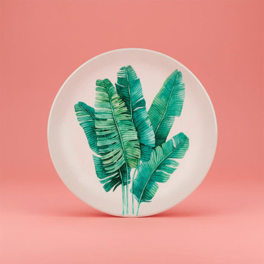Dessous Plat Bananier Vert dolomite 20x20x2cm