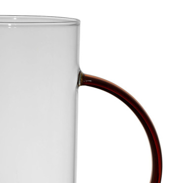 Pichet Palmier Colorea Verre 24x9x15cm