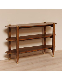 Console Details Elanza Bois de Manguier Laiton 76x130x38cm