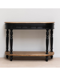 Console manguier patine noire Nevermore 121x35x91cm