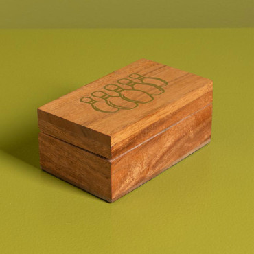 Boîte de Jeux Mini Bowling Bois de Manguier 6x13x8cm