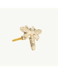 Bouton de tiroir Abeille Queen Bee Doré Laiton Recyclé 5x5x7cm