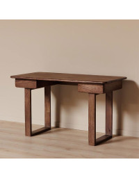 Bureau 2 Tiroirs Saori Bois de Manguier 76x135x65cm