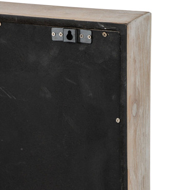 Horloge à Engrenage Bois Beige Clair 60x9cm
