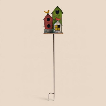Nichoir oiseaux les trois cabanes 22x15x141cm