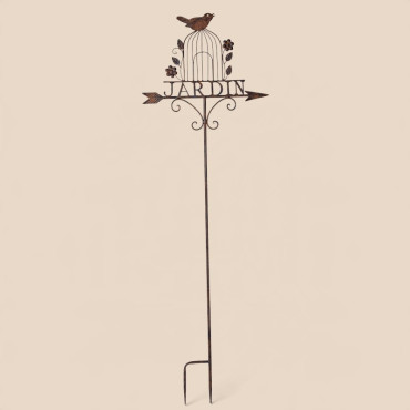 Tuteur Jardin fer marron 48x147cm