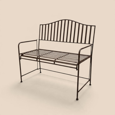 Banc de jardin fer 104x46x100cm