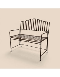 Banc de jardin fer 104x46x100cm
