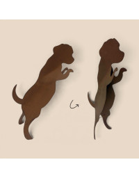 Silhouette 3D Chien 40x11x17cm