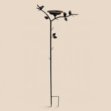Mangeoire branche oiseau à planter 33x12x100cm