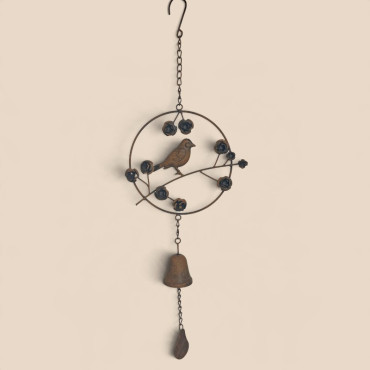 Clochette carillon oiseau 24x6x70cm