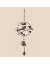 Clochette carillon oiseau 24x6x70cm