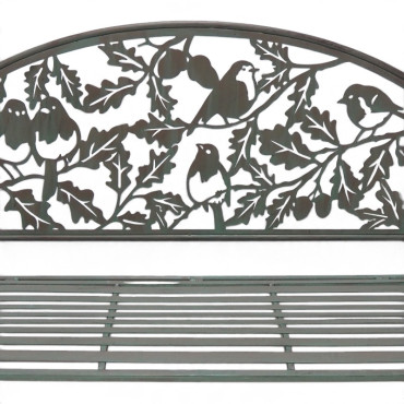 Banc de jardin fleuri 105x45x102