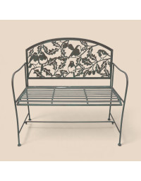 Banc de jardin fleuri 105x45x102