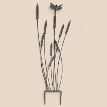 Treillage roseaux gris fer 29x1x91cm