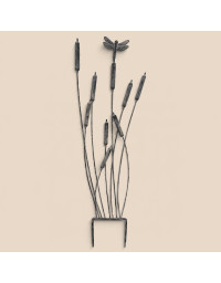 Treillage roseaux gris fer 29x1x91cm