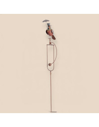 Tuteur mobile fer oiseau 25x14x149cm