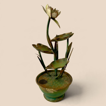 Fontaine à eau nénuphar 27x27x60cm
