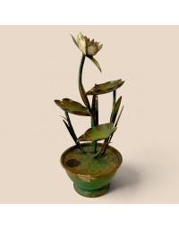 Fontaine à eau nénuphar 27x27x60cm