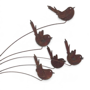 Tuteur vol d'oiseaux 115x7x155cm