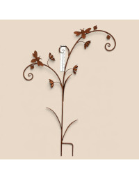 Pluviomètre abeilles fleuries 72x10x117cm