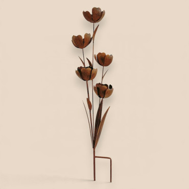 Tuteur jardin fleurs 30x105cm