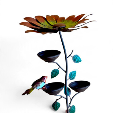 Mangeoire fleurs à planter 34x30x126cm