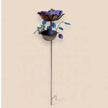 Mangeoire oiseaux planter 28x25x126cm