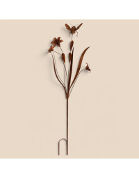 Tuteur fleurs abeille 42x22x125cm