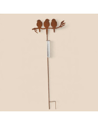Tuteur pluviomètre jardin oiseaux 35x1x105cm