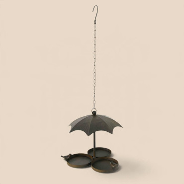 Mangeoire Parapluie en Fonte 20x22x22cm