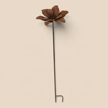 Tuteur déco fleur ouverte 27x24x110cm