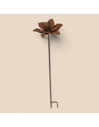 Tuteur déco fleur ouverte 27x24x110cm