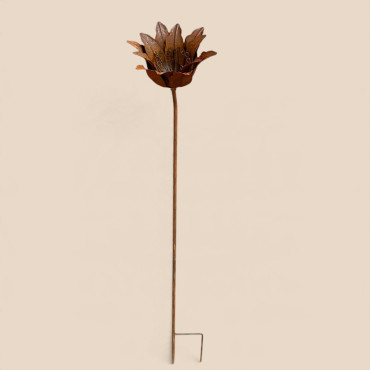 Tuteur jardin fleur ouverte 20x14x90cm