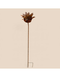 Tuteur jardin fleur ouverte 20x14x90cm