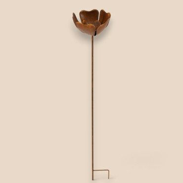 Tuteur jardin déco fleur 22x90cm