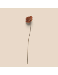 Tuteur jardin fleur fer rouille 10x9x70cm