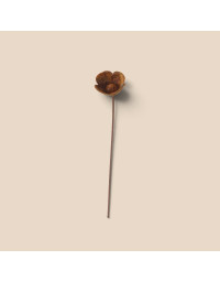 Tuteur jardin fleur fer rouille 6x6x40cm