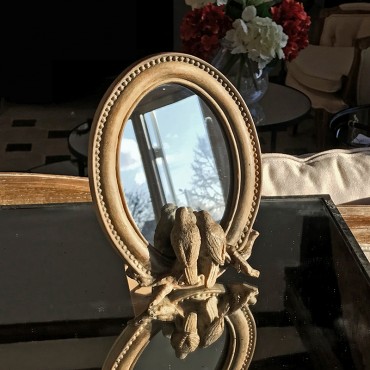 Miroir aux oiseaux 24x19 cm