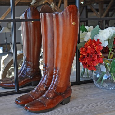 Bottes de cavalier en résine 49x21x30 cm