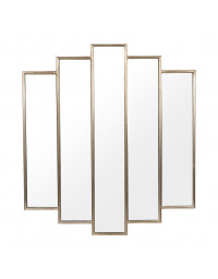 Grand miroir doré Elyptic 80x72x3cm