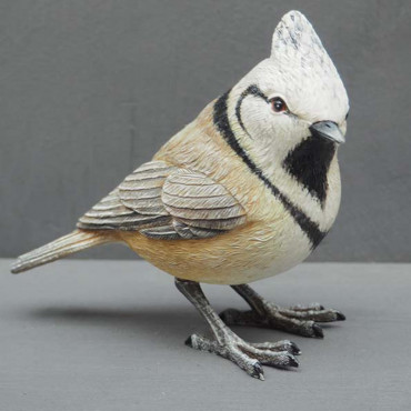 Mésange Huppée 9x5x11cm