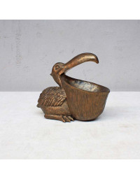 Statuette Vide-Poche Pélican Résine 19x11x23cm